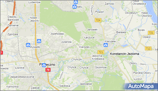 mapa Kierszek, Kierszek na mapie Targeo