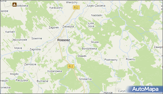 mapa Bordziłówka, Bordziłówka na mapie Targeo