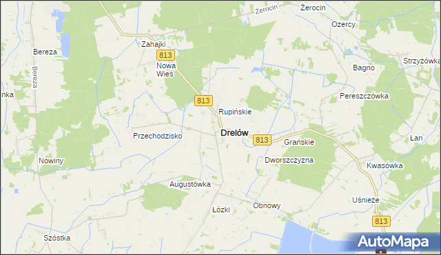 mapa Drelów, Drelów na mapie Targeo