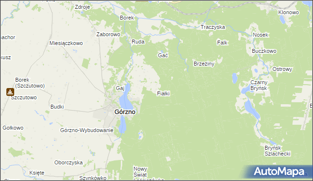 mapa Fiałki, Fiałki na mapie Targeo