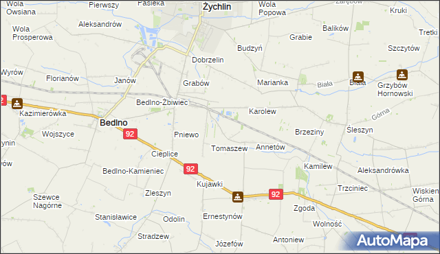 mapa Franciszków Nowy, Franciszków Nowy na mapie Targeo