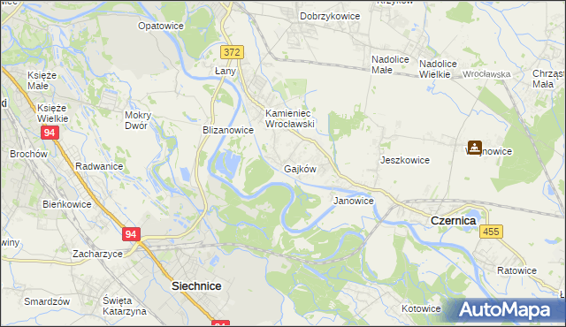 mapa Gajków, Gajków na mapie Targeo