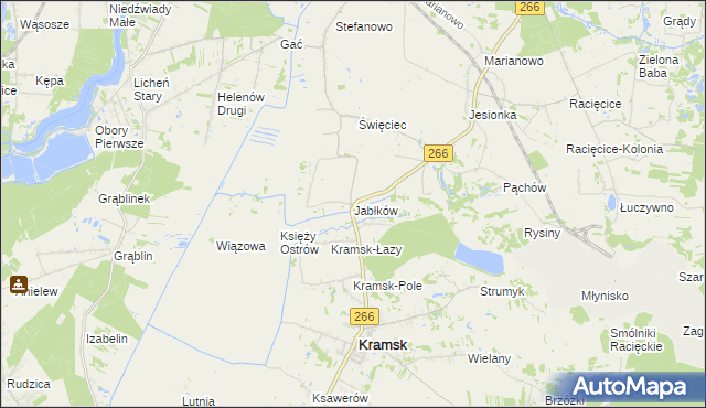 mapa Jabłków, Jabłków na mapie Targeo