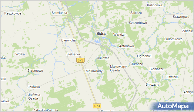 mapa Jakowla, Jakowla na mapie Targeo