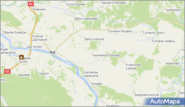mapa Kamianka-Stokowo, Kamianka-Stokowo na mapie Targeo
