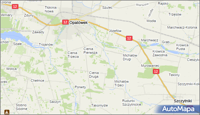 mapa Michałów Czwarty, Michałów Czwarty na mapie Targeo