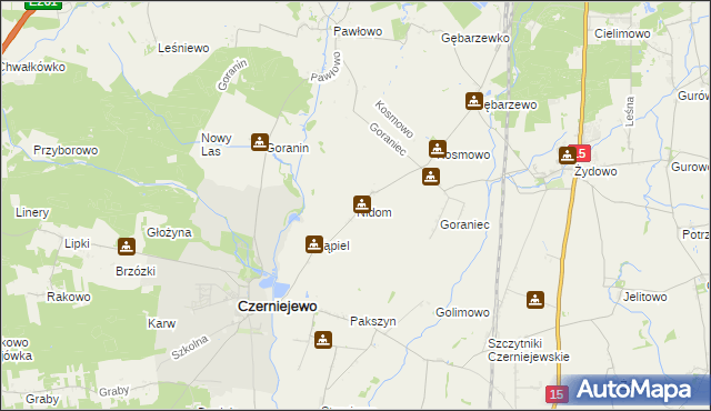 mapa Nidom, Nidom na mapie Targeo