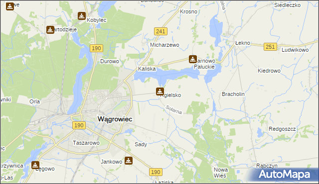 mapa Rgielsko, Rgielsko na mapie Targeo
