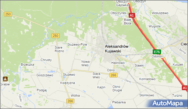 mapa Rudunki gmina Aleksandrów Kujawski, Rudunki gmina Aleksandrów Kujawski na mapie Targeo