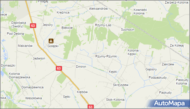 mapa Rzymy-Rzymki, Rzymy-Rzymki na mapie Targeo