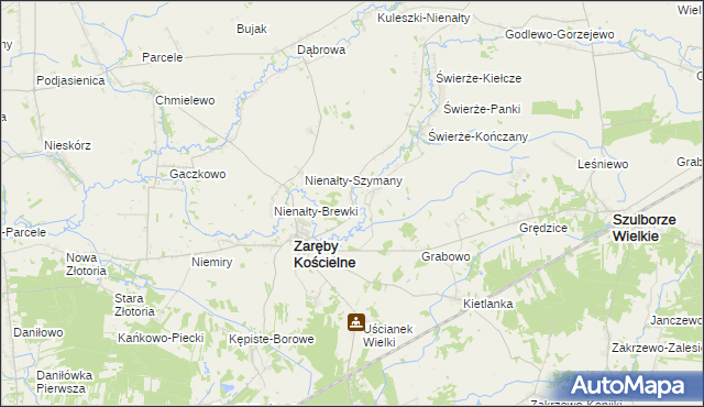 mapa Skłody-Stachy, Skłody-Stachy na mapie Targeo