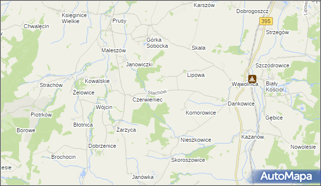 mapa Stachów, Stachów na mapie Targeo