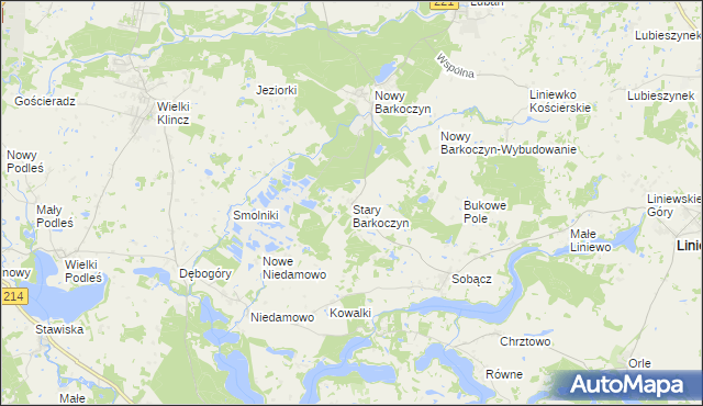 mapa Stary Barkoczyn, Stary Barkoczyn na mapie Targeo