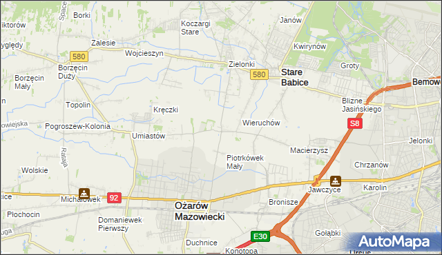 mapa Strzykuły, Strzykuły na mapie Targeo
