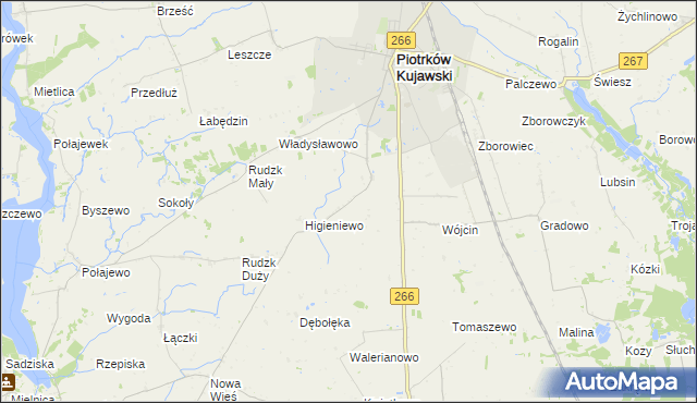 mapa Szewce gmina Piotrków Kujawski, Szewce gmina Piotrków Kujawski na mapie Targeo