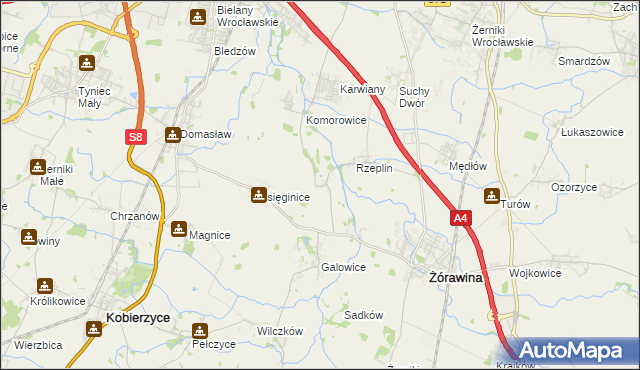 mapa Szukalice, Szukalice na mapie Targeo