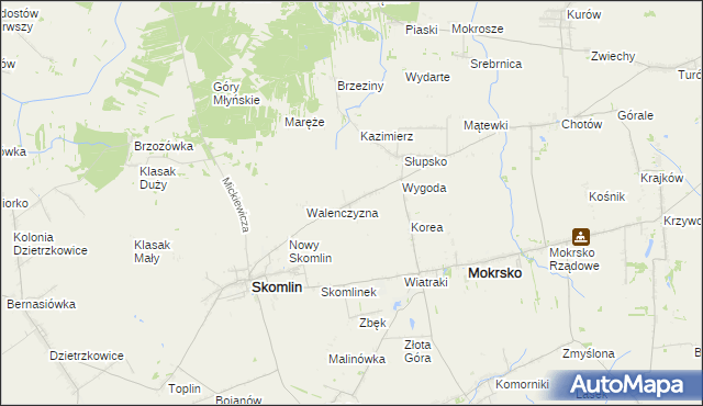 mapa Wichernik, Wichernik na mapie Targeo