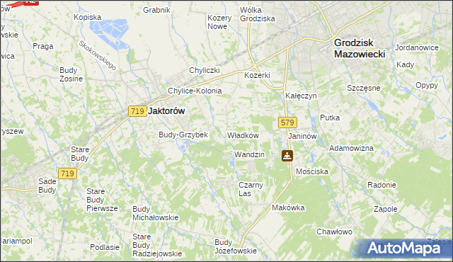 mapa Władków, Władków na mapie Targeo