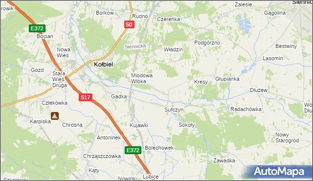 mapa Wola Sufczyńska, Wola Sufczyńska na mapie Targeo