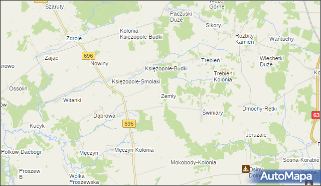 mapa Zemły, Zemły na mapie Targeo