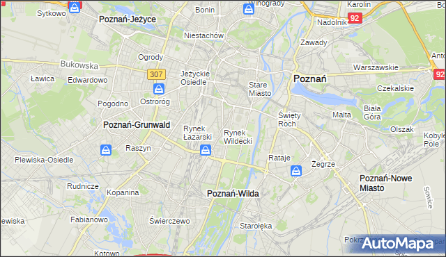 mapa Rynek Wildecki, Rynek Wildecki na mapie Targeo