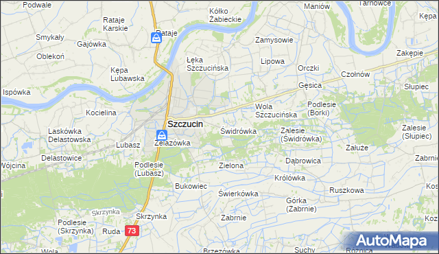 mapa Świdrówka, Świdrówka na mapie Targeo