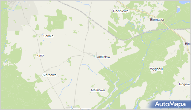 mapa Domisław, Domisław na mapie Targeo