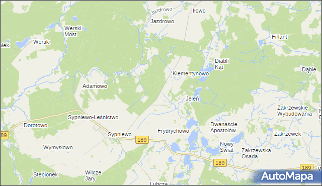 mapa Łukowo gmina Więcbork, Łukowo gmina Więcbork na mapie Targeo