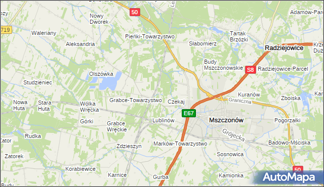 mapa Marków-Świnice, Marków-Świnice na mapie Targeo