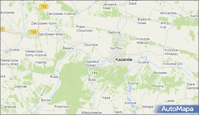 mapa Miechów-Kolonia, Miechów-Kolonia na mapie Targeo