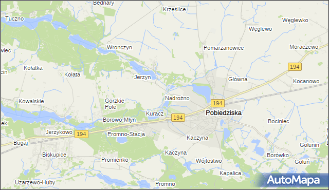 mapa Nadrożno, Nadrożno na mapie Targeo