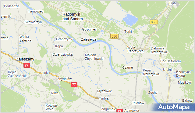 mapa Wólka Turebska, Wólka Turebska na mapie Targeo