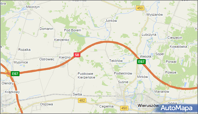 mapa Nawrotów, Nawrotów na mapie Targeo