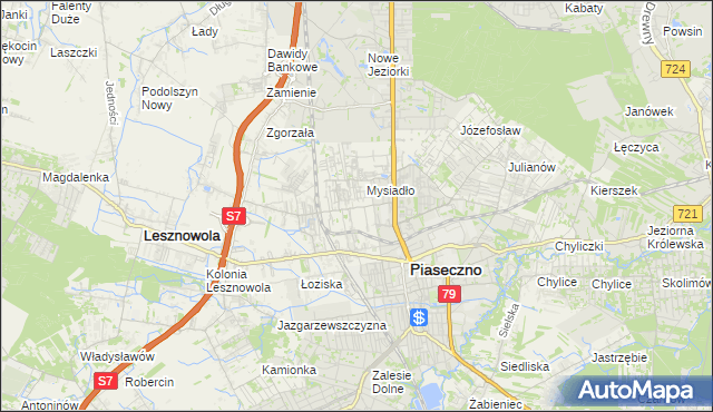 mapa Nowa Iwiczna, Nowa Iwiczna na mapie Targeo