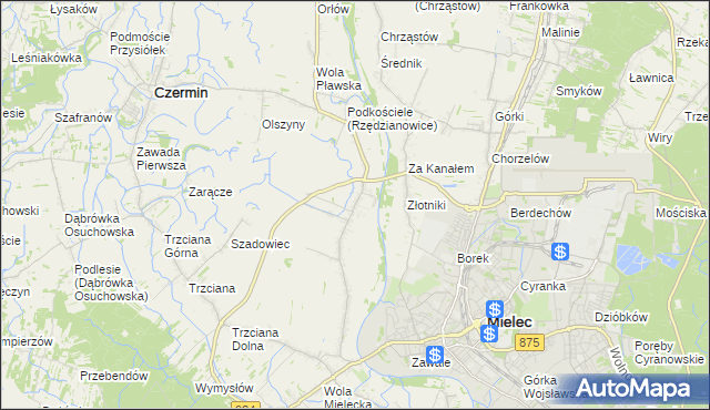 mapa Rzędzianowice, Rzędzianowice na mapie Targeo