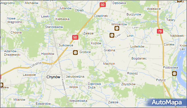 mapa Adamów Rososki, Adamów Rososki na mapie Targeo