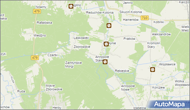 mapa Annopole Stare, Annopole Stare na mapie Targeo