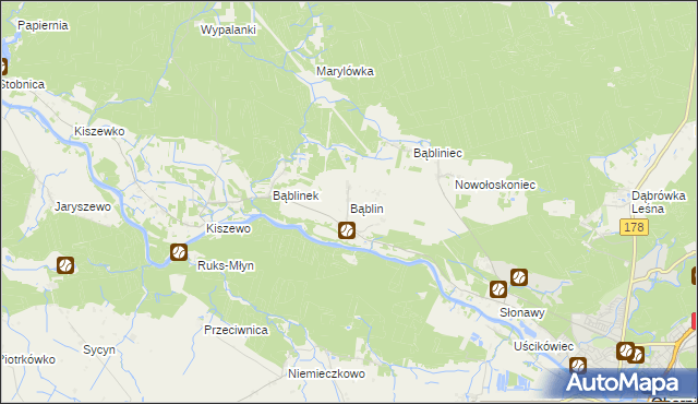 mapa Bąblin, Bąblin na mapie Targeo