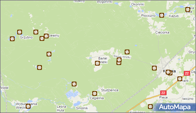 mapa Bartel Wielki, Bartel Wielki na mapie Targeo