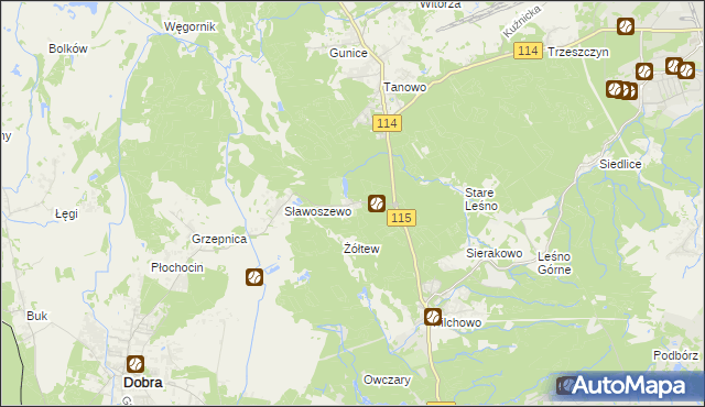 mapa Bartoszewo, Bartoszewo na mapie Targeo