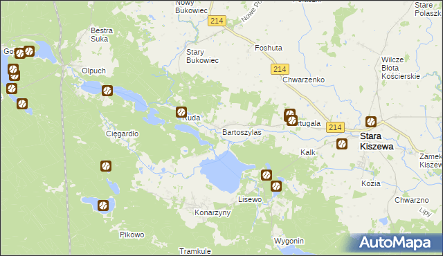 mapa Bartoszylas, Bartoszylas na mapie Targeo