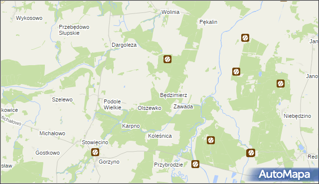 mapa Będzimierz, Będzimierz na mapie Targeo