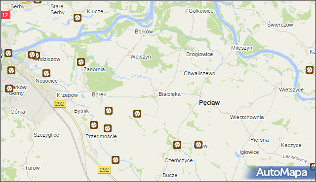 mapa Białołęka, Białołęka na mapie Targeo