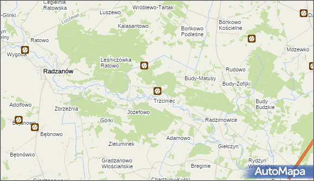 mapa Bieżany, Bieżany na mapie Targeo