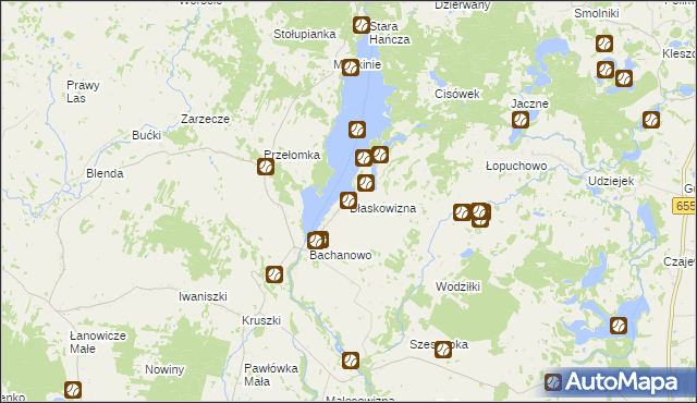 mapa Błaskowizna, Błaskowizna na mapie Targeo