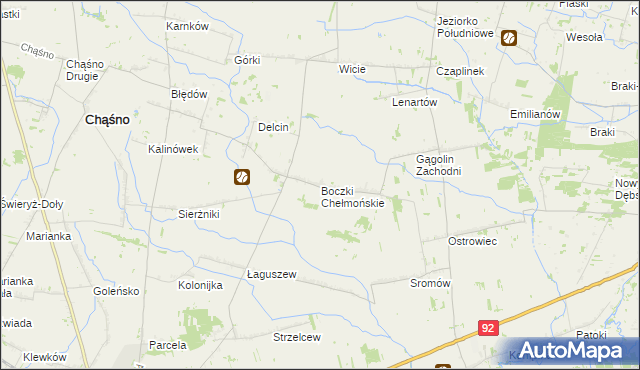 mapa Boczki gmina Kocierzew Południowy, Boczki gmina Kocierzew Południowy na mapie Targeo