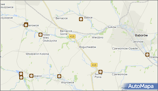 mapa Boguchwałów, Boguchwałów na mapie Targeo