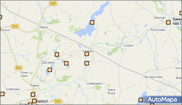 mapa Boguszewo gmina Gruta, Boguszewo gmina Gruta na mapie Targeo