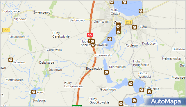 mapa Bożejewiczki, Bożejewiczki na mapie Targeo
