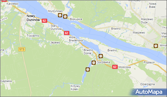 mapa Brwilno Dolne, Brwilno Dolne na mapie Targeo